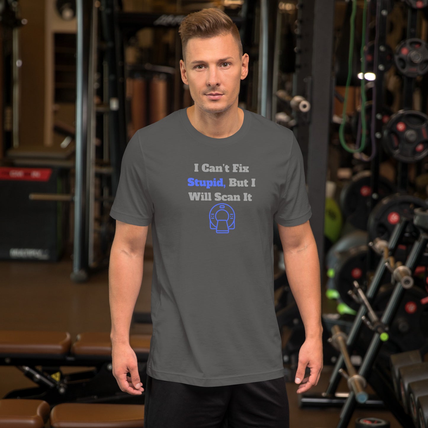 I Can't Fix Stupid But Will Scan It - CT Blue - Unisex t-shirt