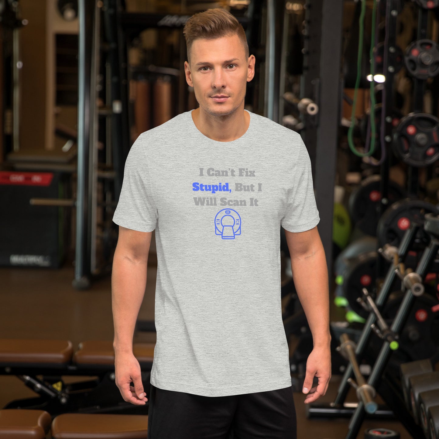 I Can't Fix Stupid But Will Scan It - CT Blue - Unisex t-shirt