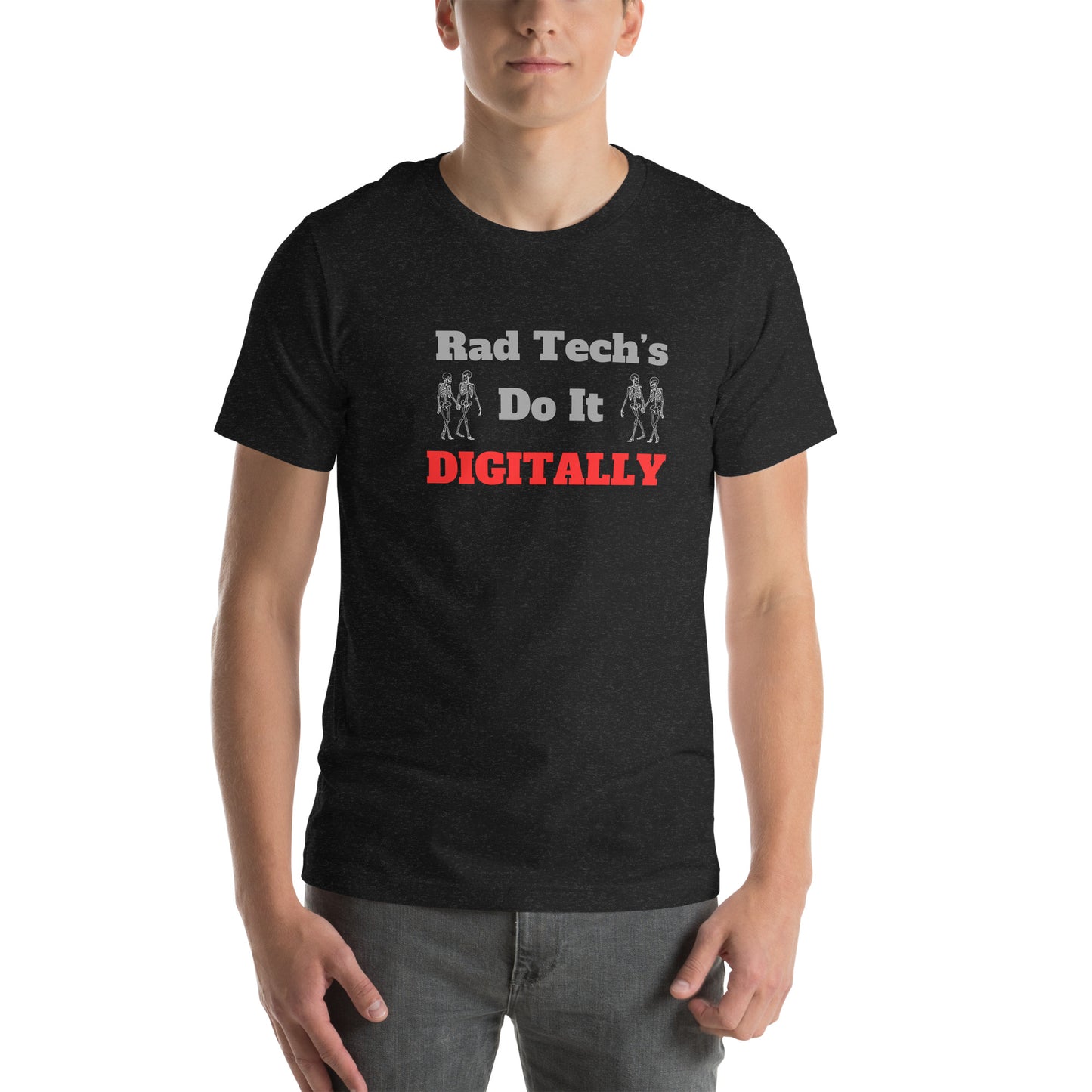 Rad Tech's Do it Digitally - Red Unisex t-shirt