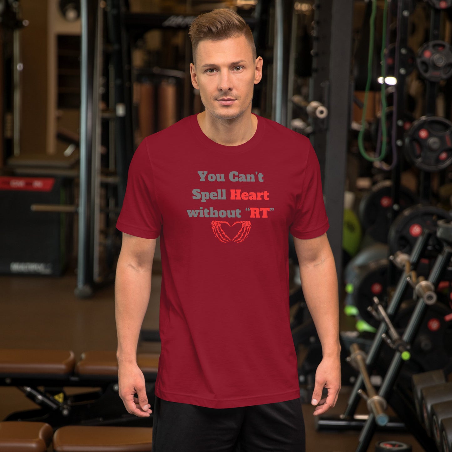 You Can't Spell Heart - Red Unisex t-shirt