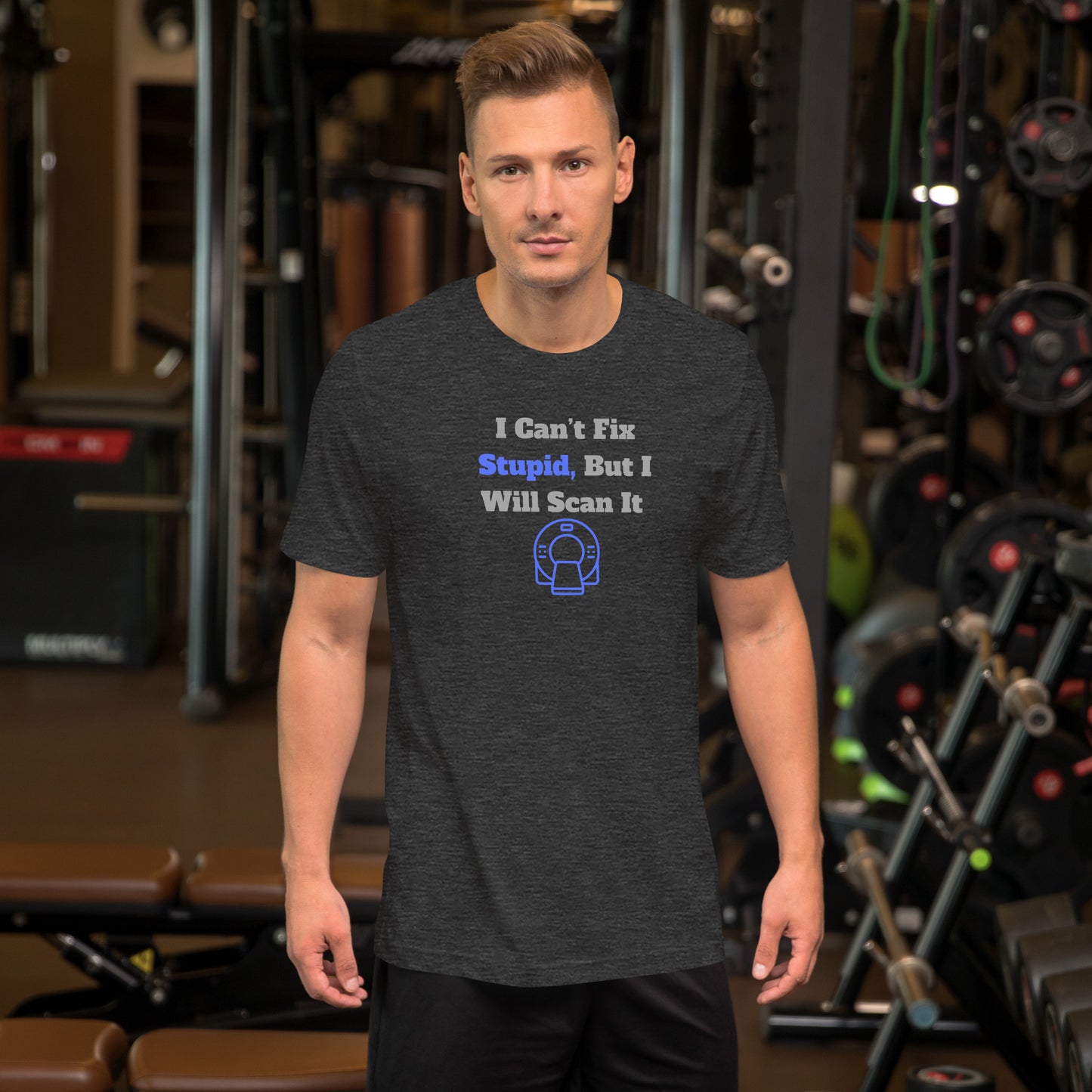 I Can't Fix Stupid But Will Scan It - CT Blue - Unisex t-shirt