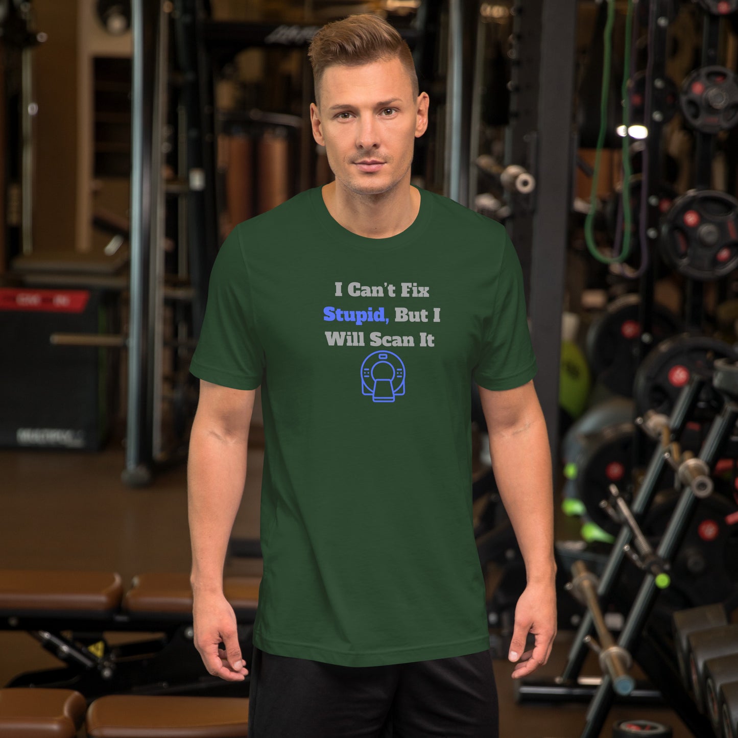 I Can't Fix Stupid But Will Scan It - CT Blue - Unisex t-shirt