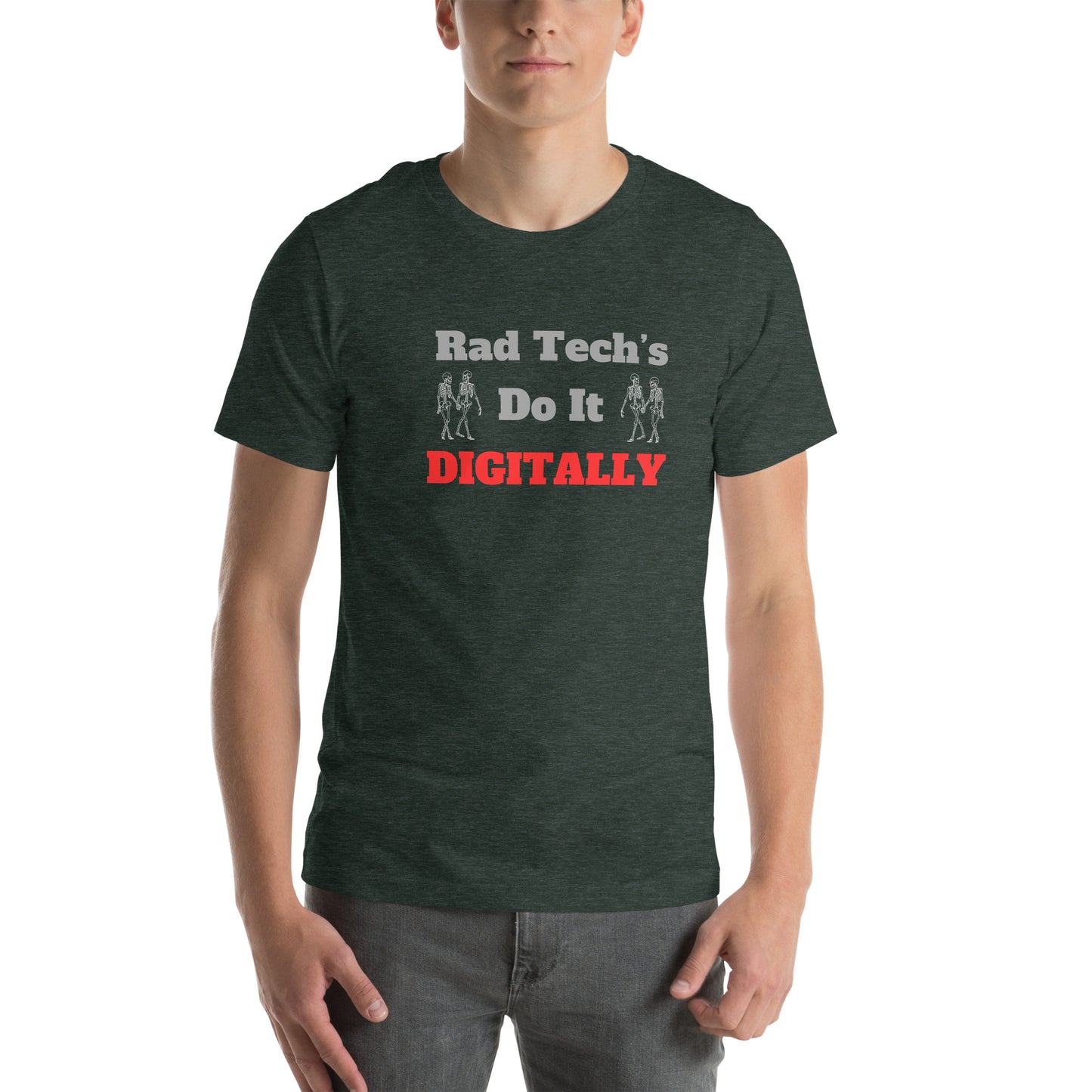 Rad Tech's Do it Digitally - Red Unisex t-shirt