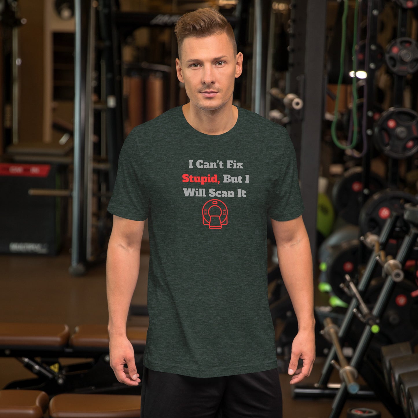 I Can't Fix Stupid But Will Scan It - CT Red - Unisex t-shirt