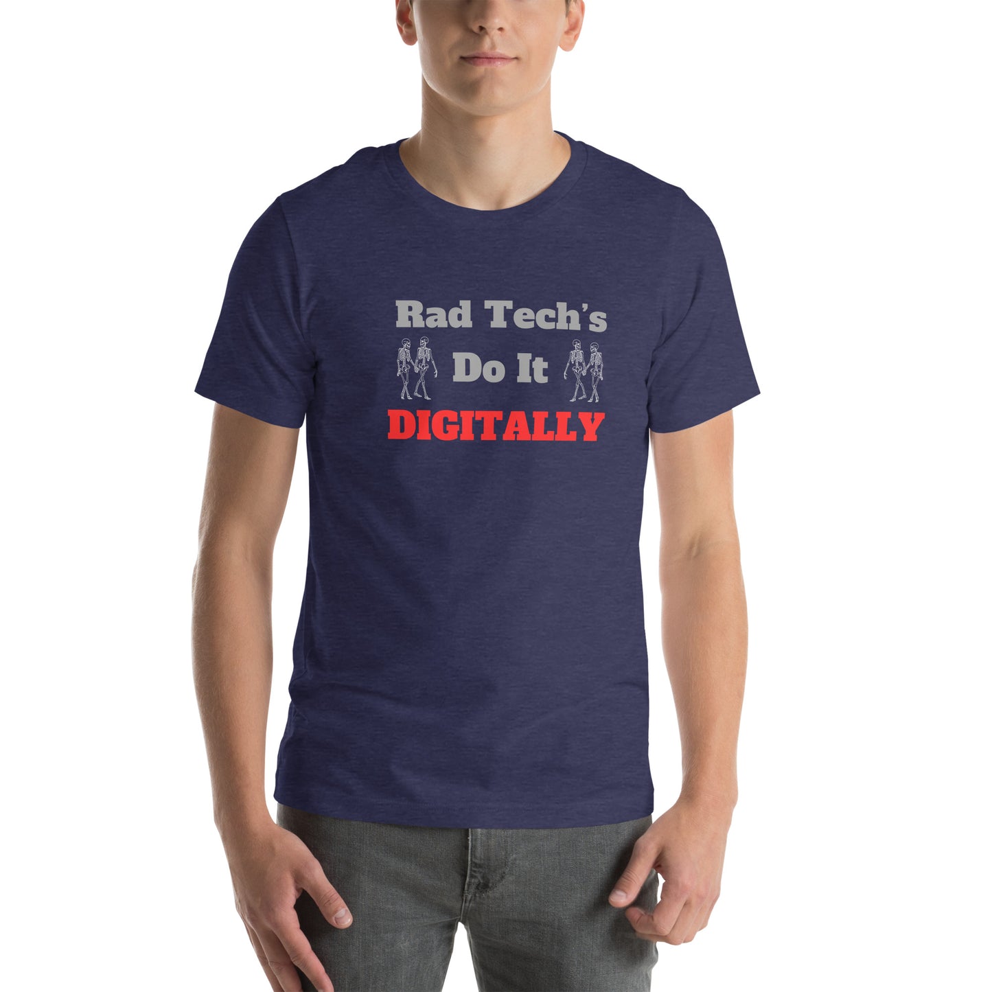 Rad Tech's Do it Digitally - Red Unisex t-shirt