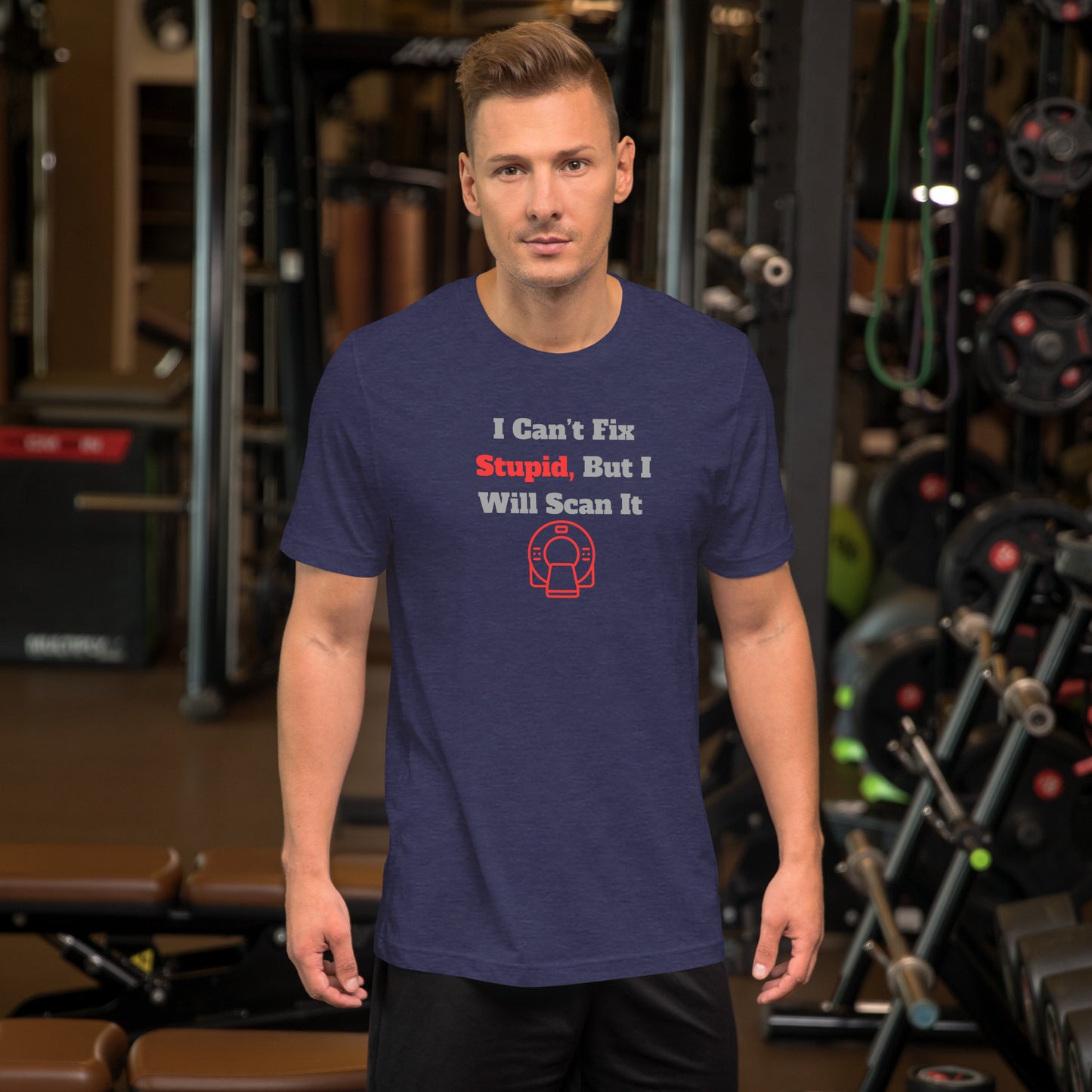 I Can't Fix Stupid But Will Scan It - CT Red - Unisex t-shirt