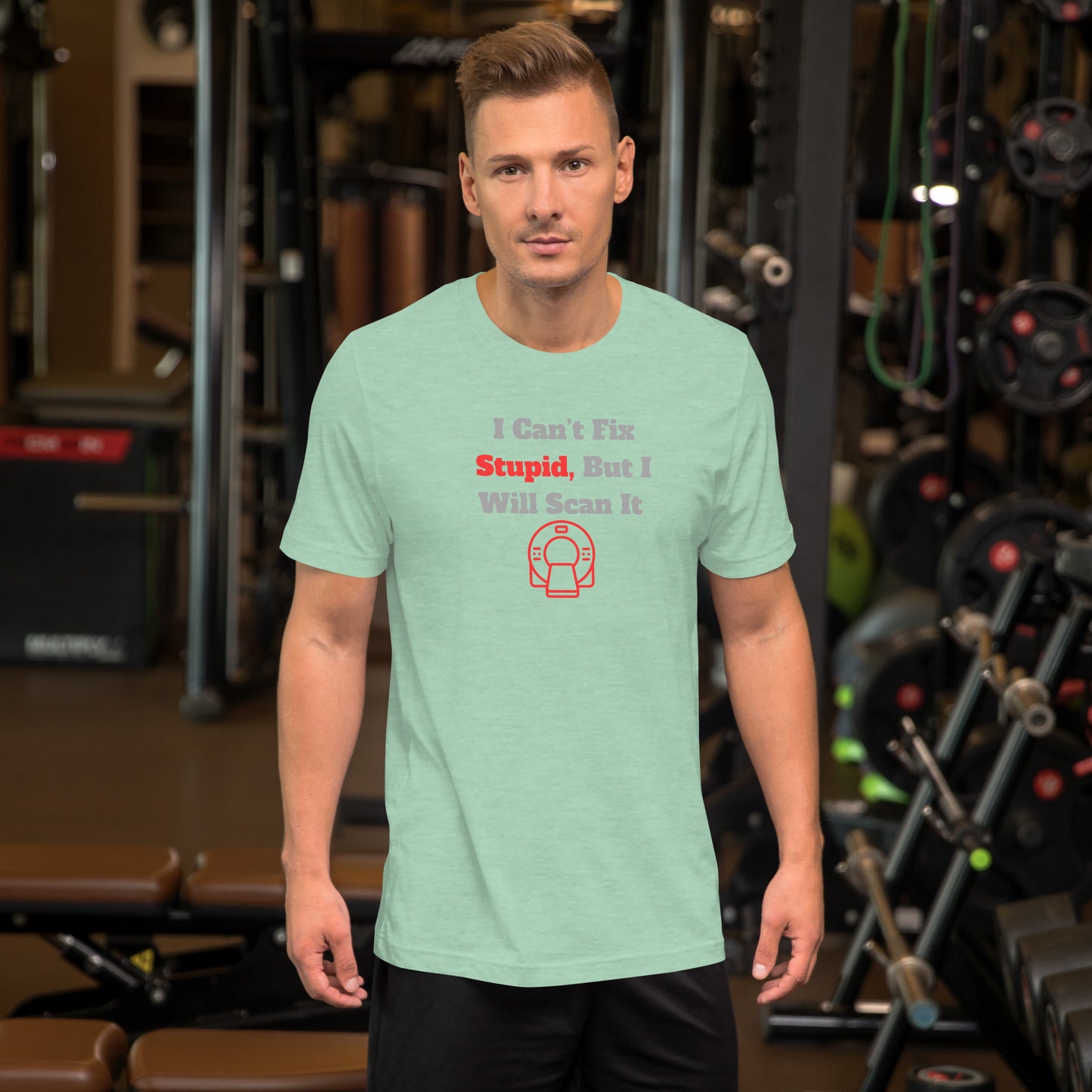 I Can't Fix Stupid But Will Scan It - CT Red - Unisex t-shirt