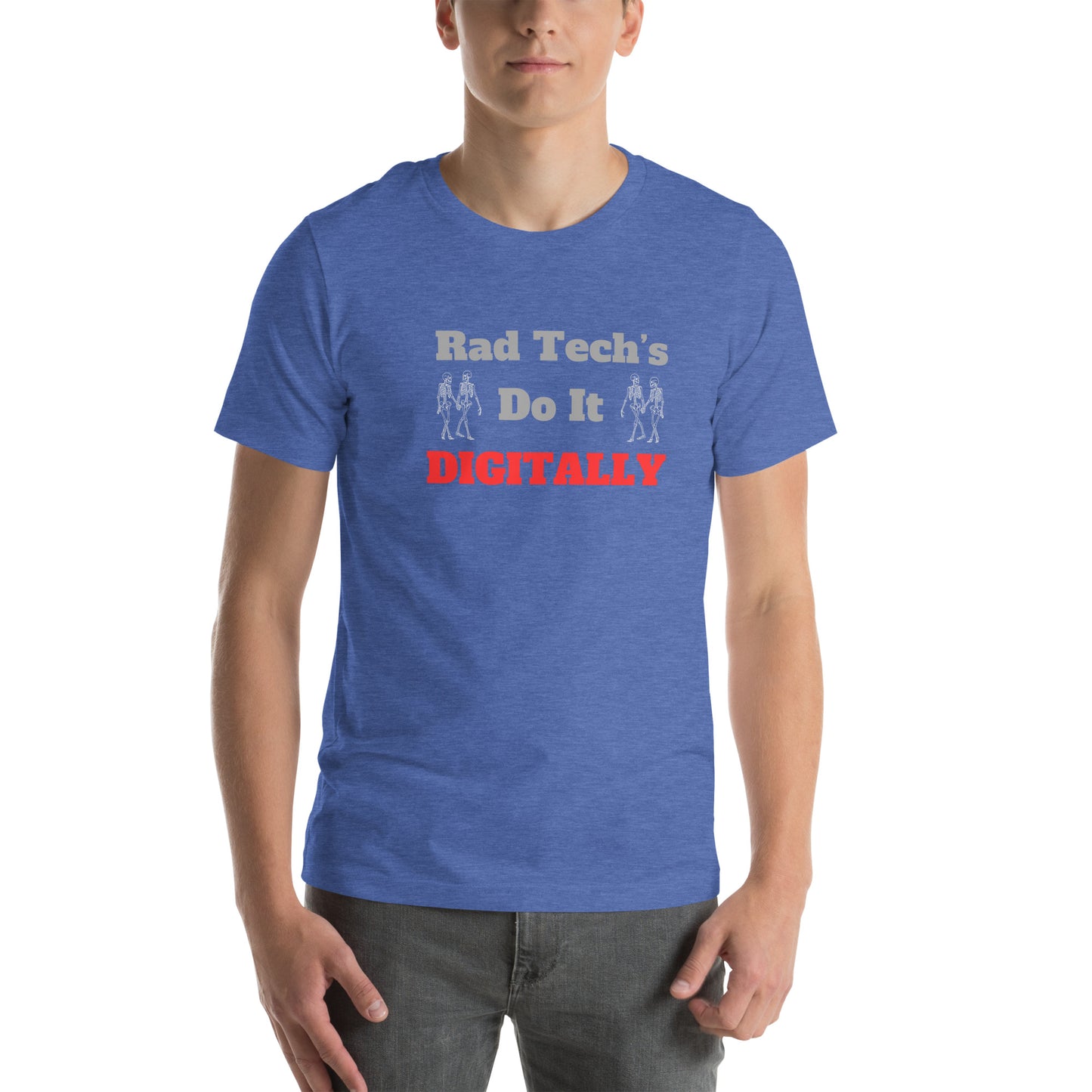 Rad Tech's Do it Digitally - Red Unisex t-shirt