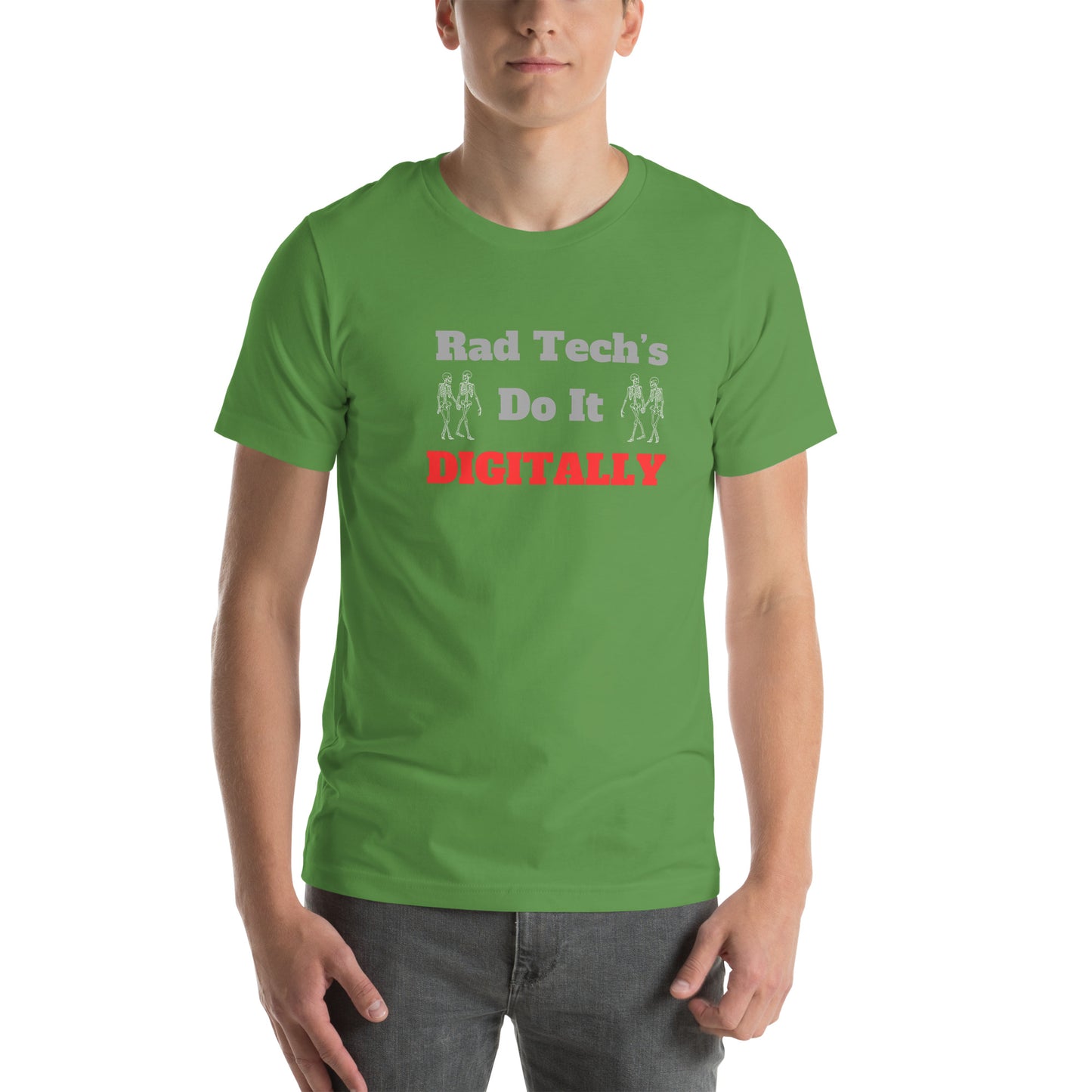 Rad Tech's Do it Digitally - Red Unisex t-shirt