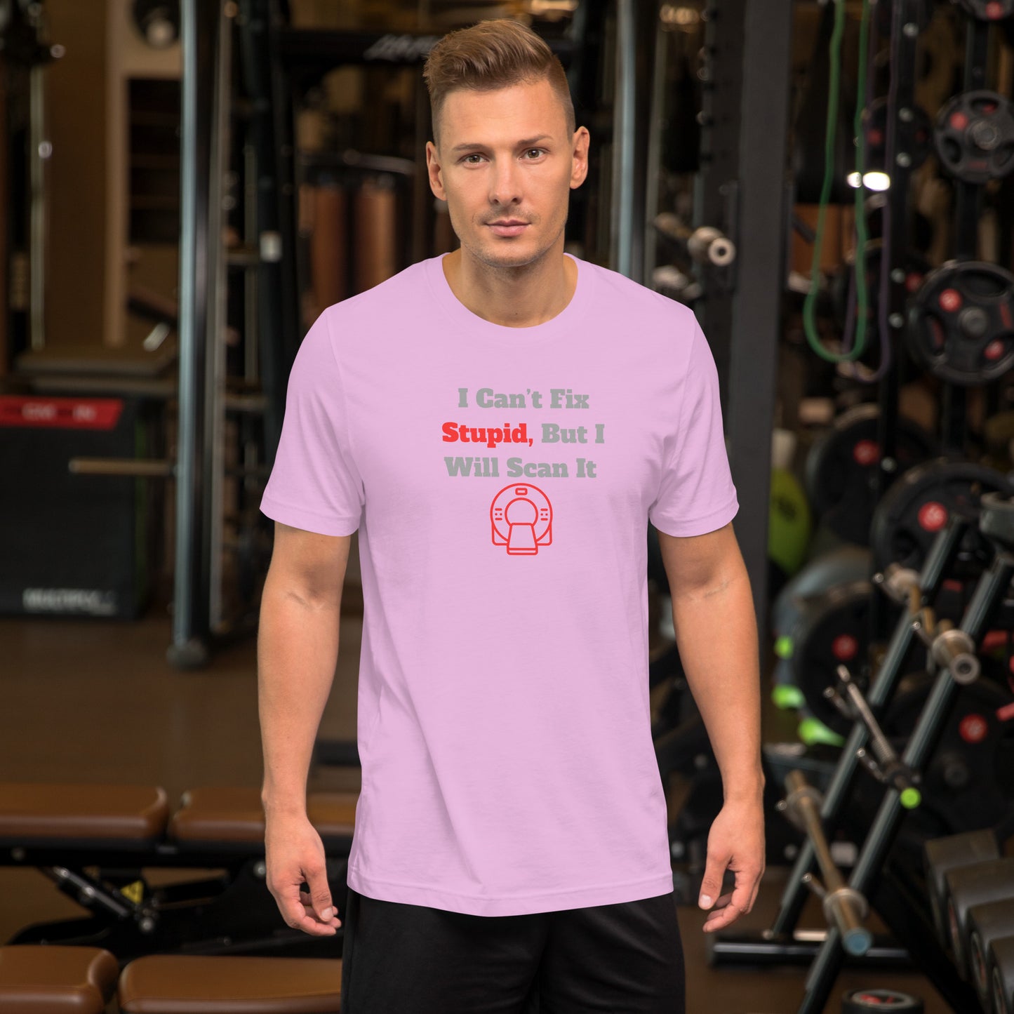 I Can't Fix Stupid But Will Scan It - CT Red - Unisex t-shirt