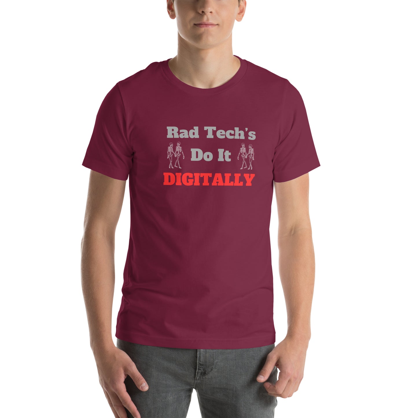 Rad Tech's Do it Digitally - Red Unisex t-shirt