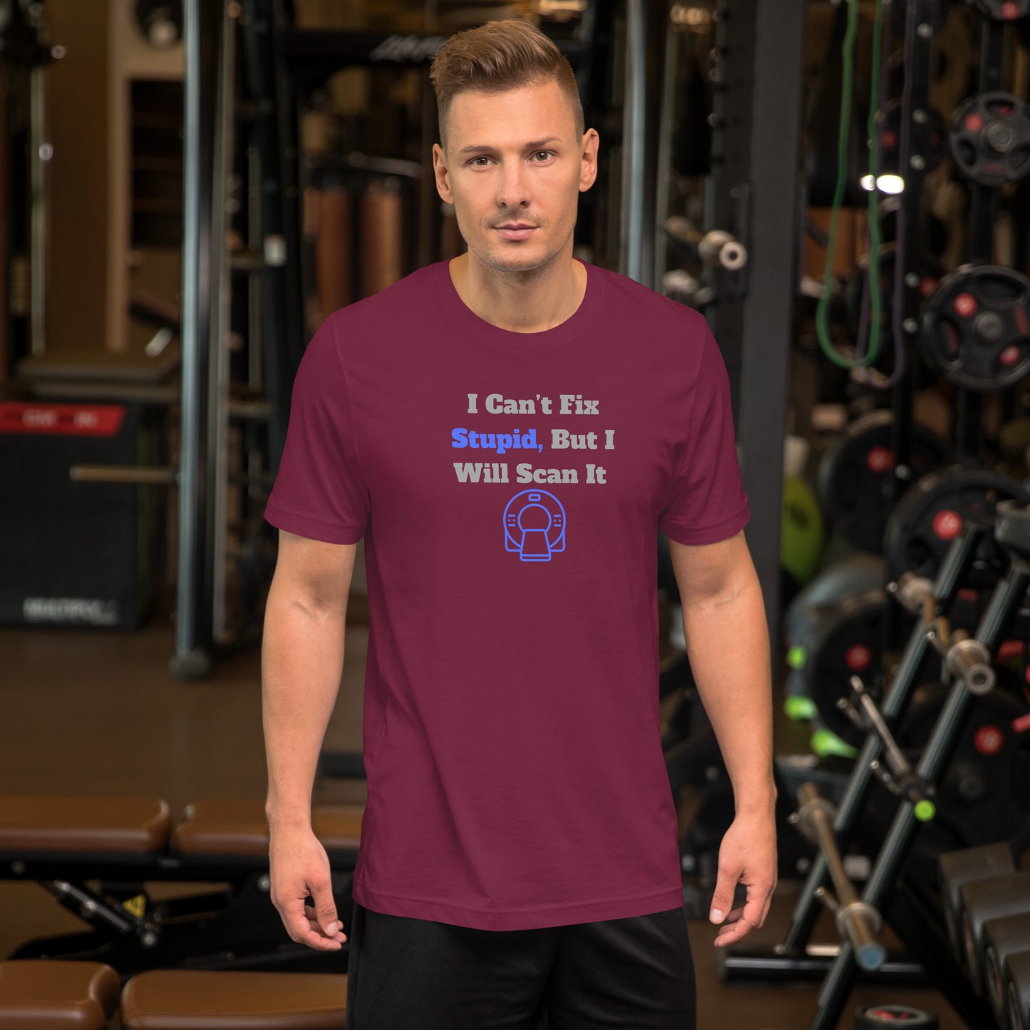 I Can't Fix Stupid But Will Scan It - CT Blue - Unisex t-shirt