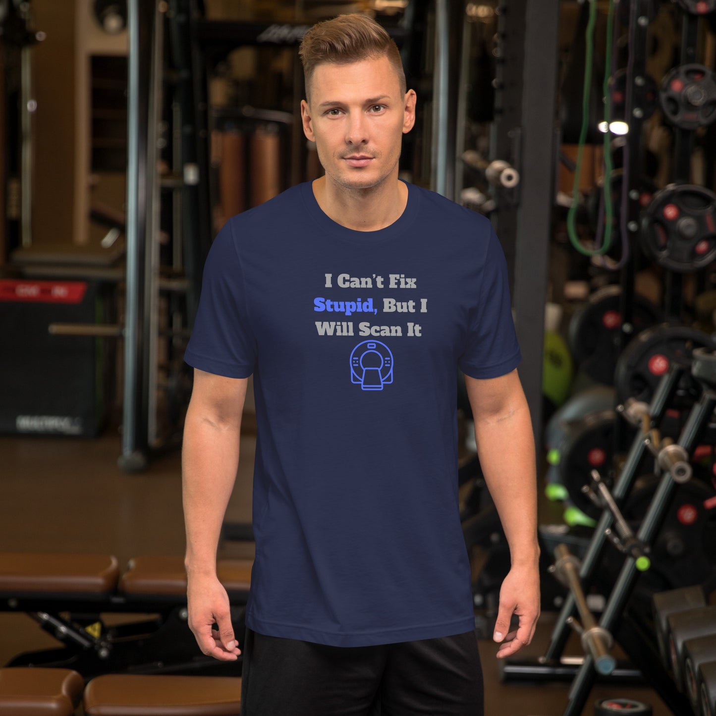 I Can't Fix Stupid But Will Scan It - CT Blue - Unisex t-shirt