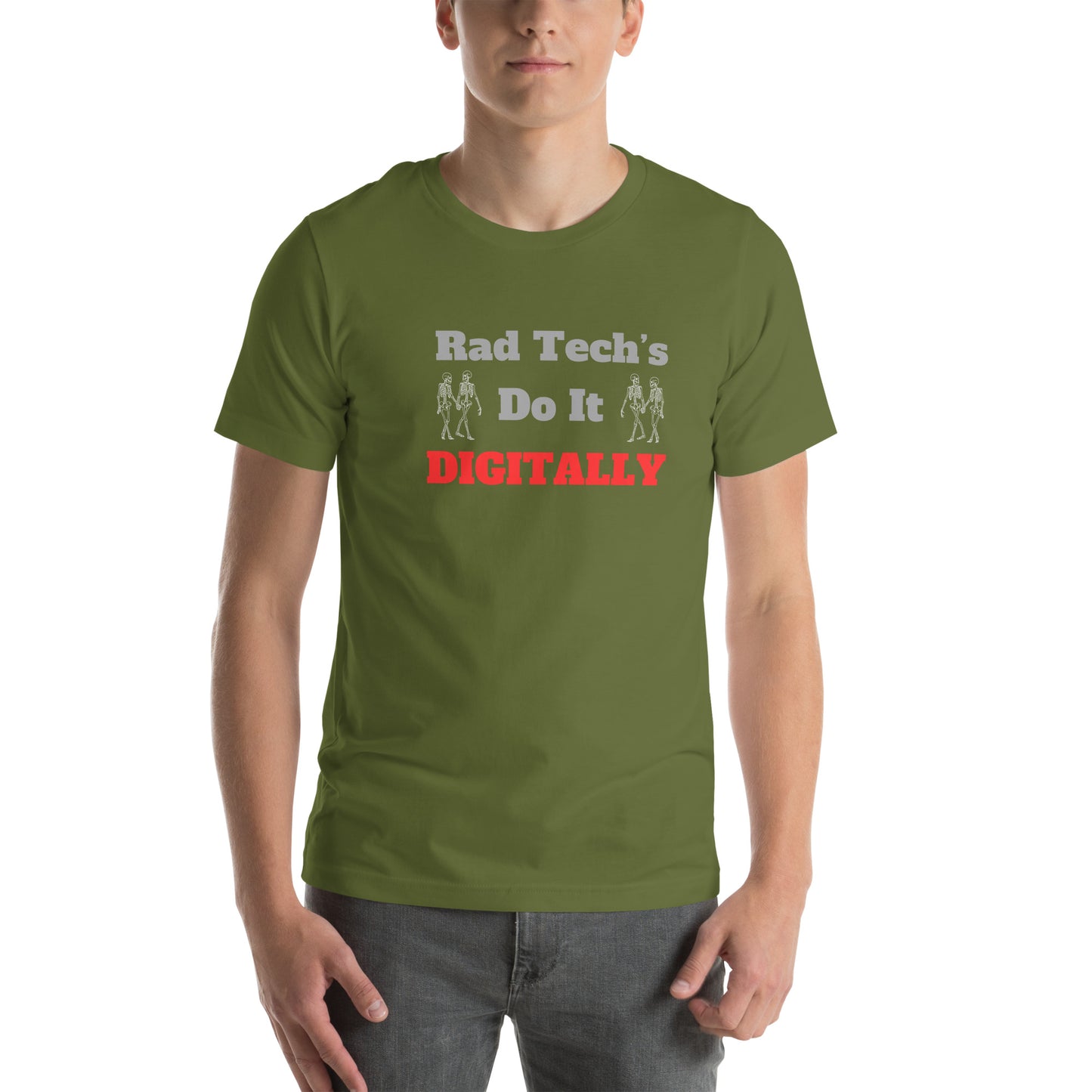 Rad Tech's Do it Digitally - Red Unisex t-shirt
