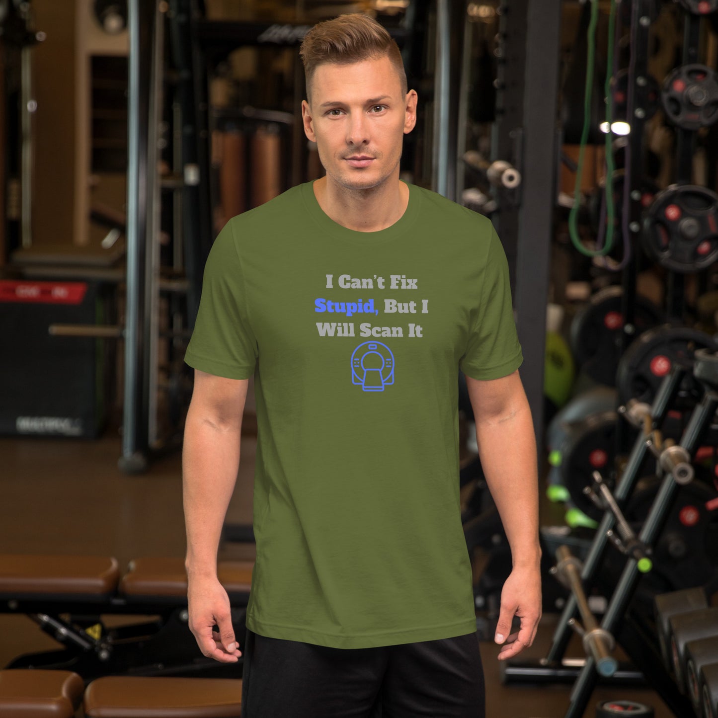 I Can't Fix Stupid But Will Scan It - CT Blue - Unisex t-shirt