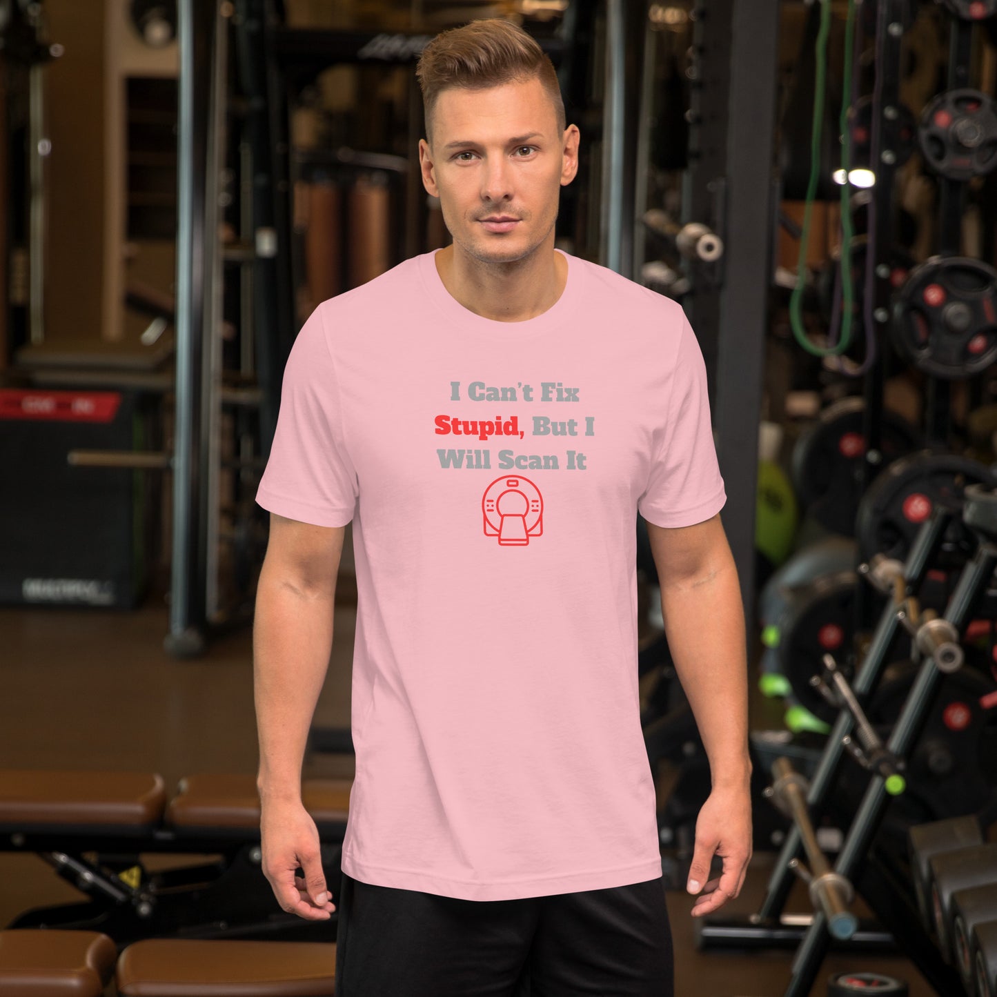 I Can't Fix Stupid But Will Scan It - CT Red - Unisex t-shirt