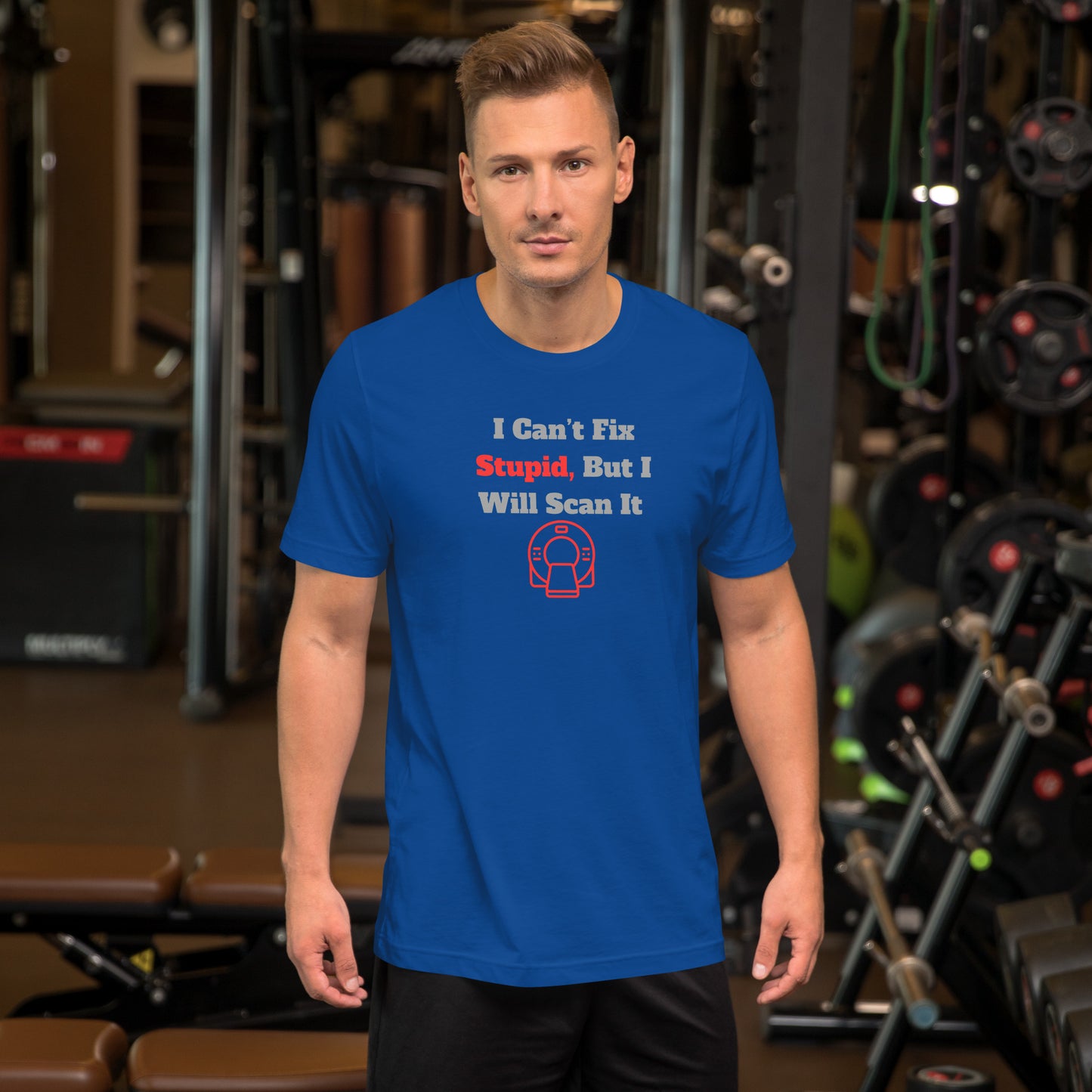 I Can't Fix Stupid But Will Scan It - CT Red - Unisex t-shirt