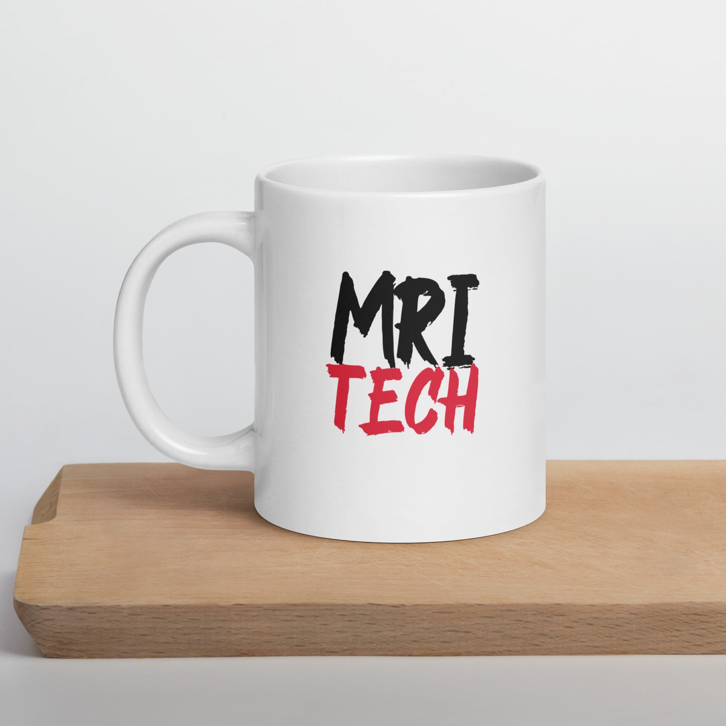 MRI Tech - Black/Red White glossy mug 15 and 20 oz