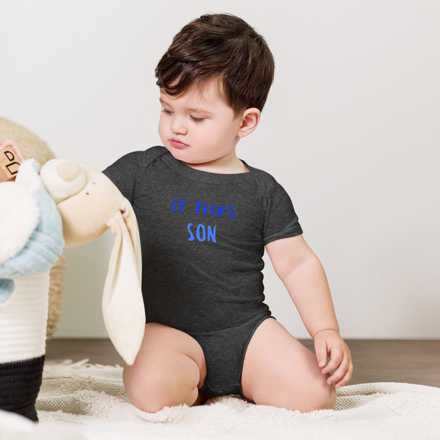 CT Tech's Son - Blue - Baby short sleeve one piece