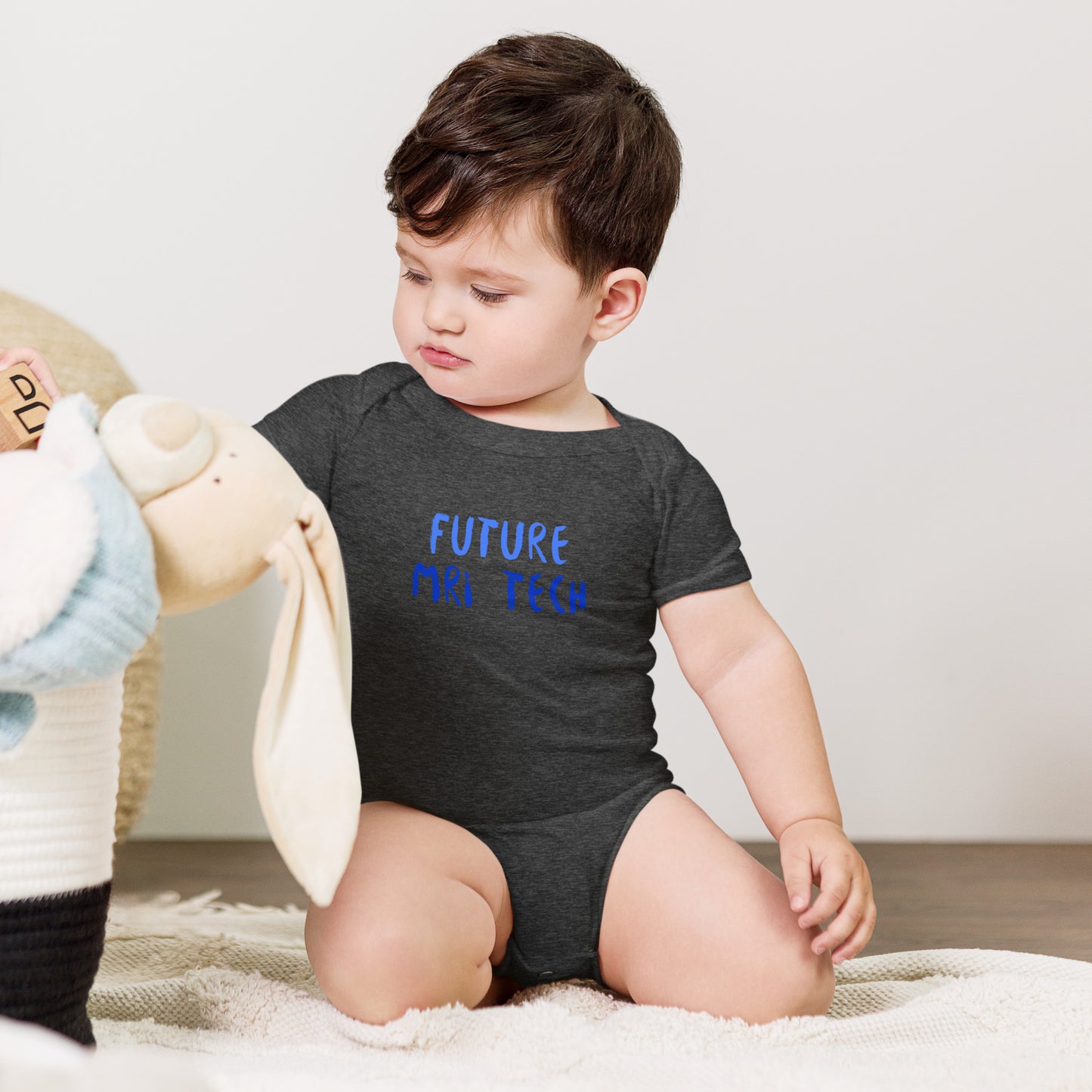 Future MRI Tech - Blue - Baby short sleeve one piece