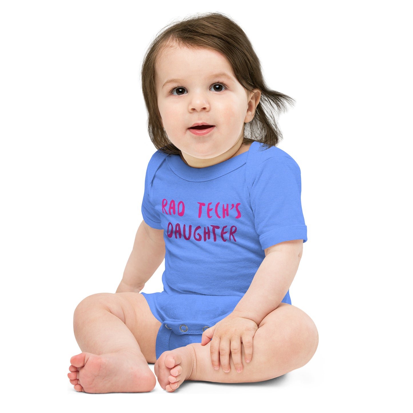 Rad Tech's Daughter - Pink Baby short sleeve one piece