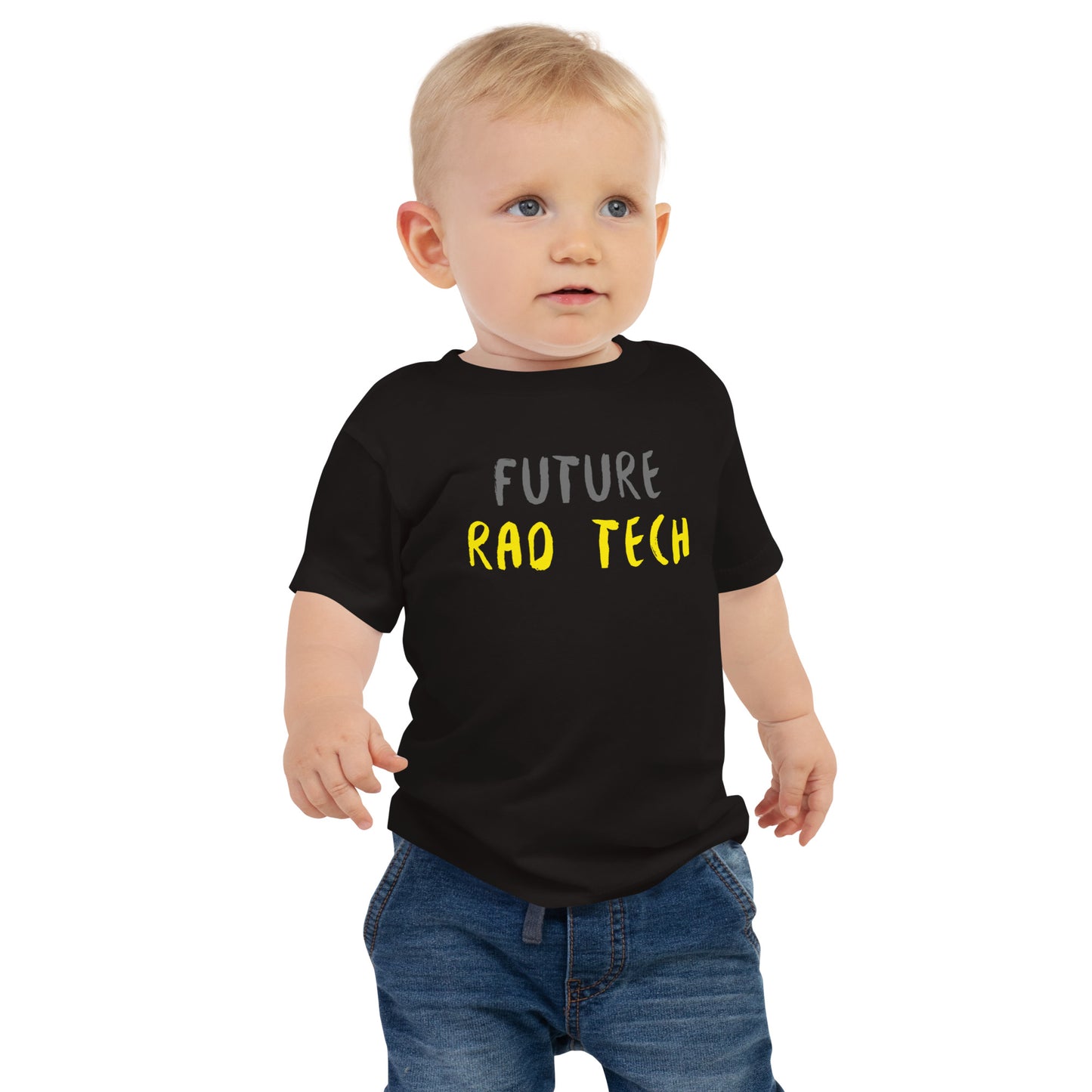 Future Rad Tech Grey/Yellow Baby Jersey Short Sleeve Tee