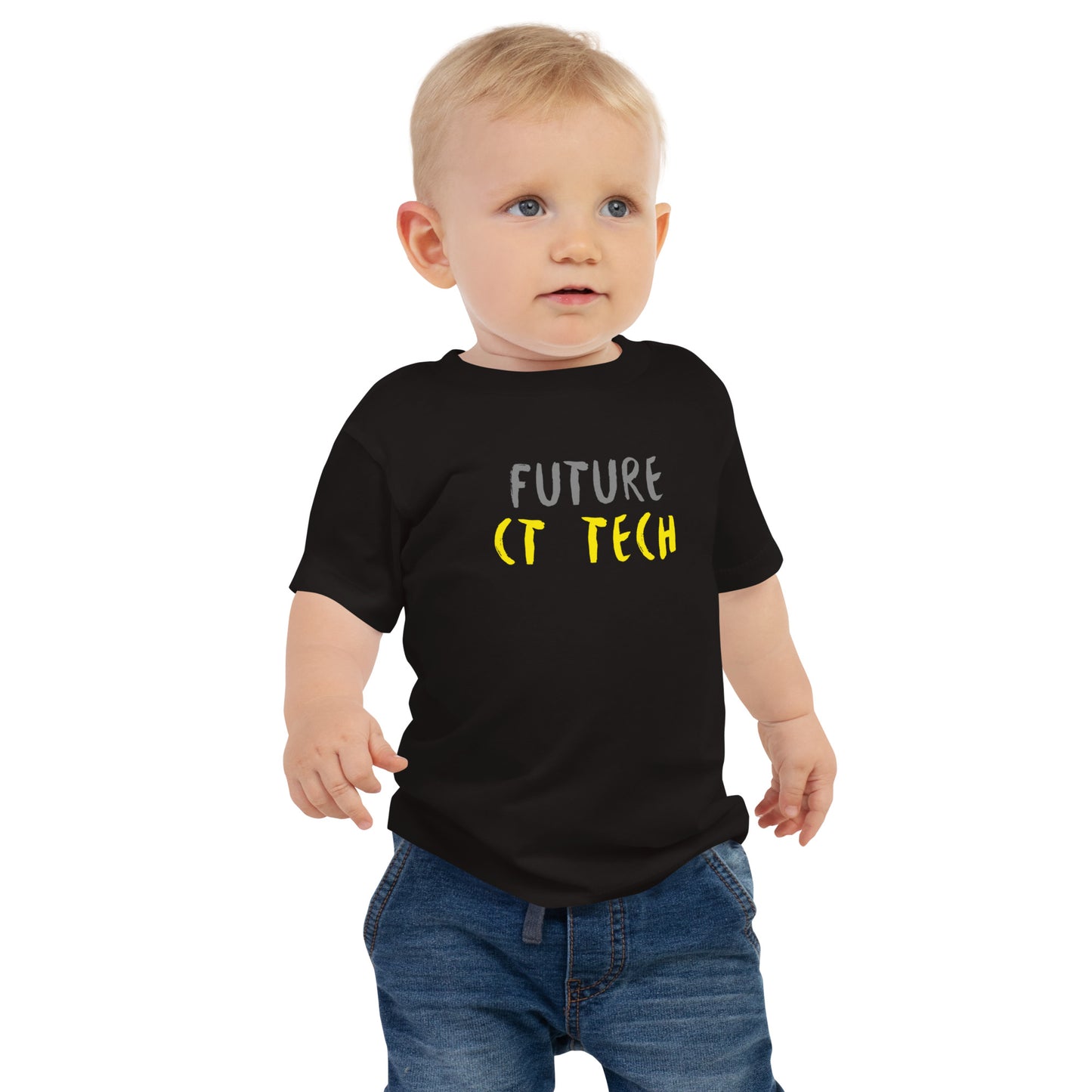 Future CT Tech - Grey/Yellow - Baby Jersey Short Sleeve Tee