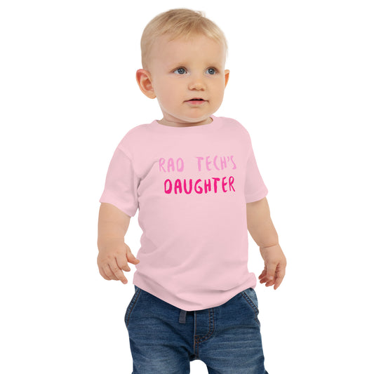 Rad Tech's Daughter - Pink Baby girl jersey Short Sleeve Tee