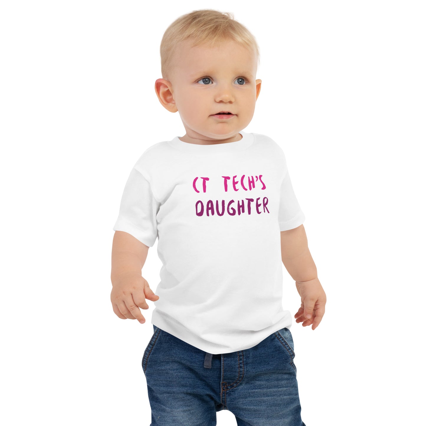 CT Tech's Daughter - Pink - Baby Jersey Short Sleeve Tee