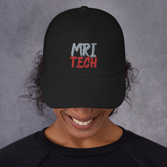 MRI Tech Hat - Grey/Red