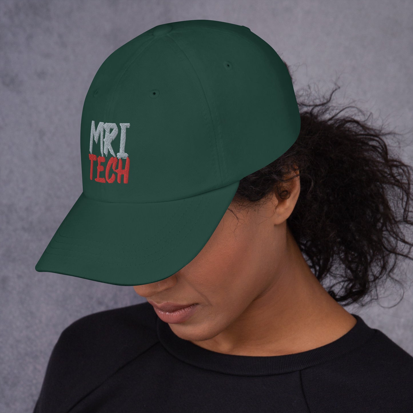 MRI Tech Hat - Grey/Red