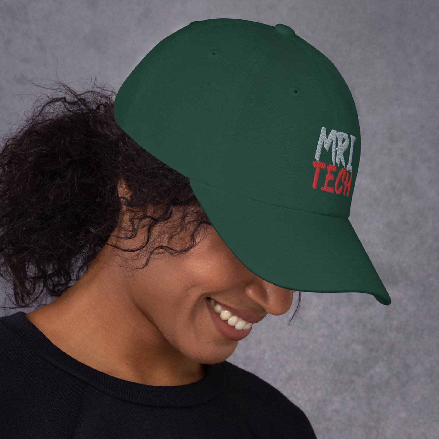 MRI Tech Hat - Grey/Red