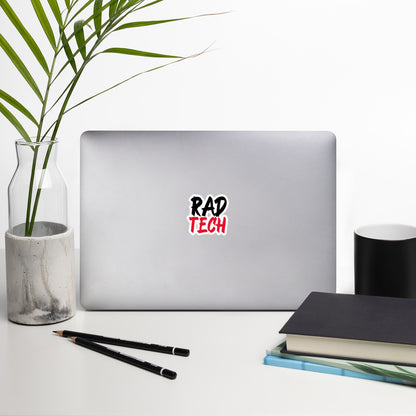 Rad Tech - Black/Red Bubble-free sticker