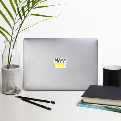 Mamm Tech - Grey/Yellow Bubble-free stickers