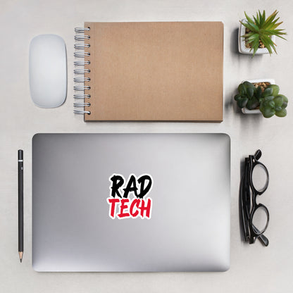 Rad Tech - Black/Red Bubble-free sticker