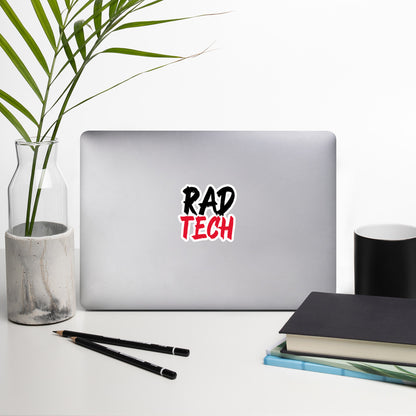 Rad Tech - Black/Red Bubble-free sticker