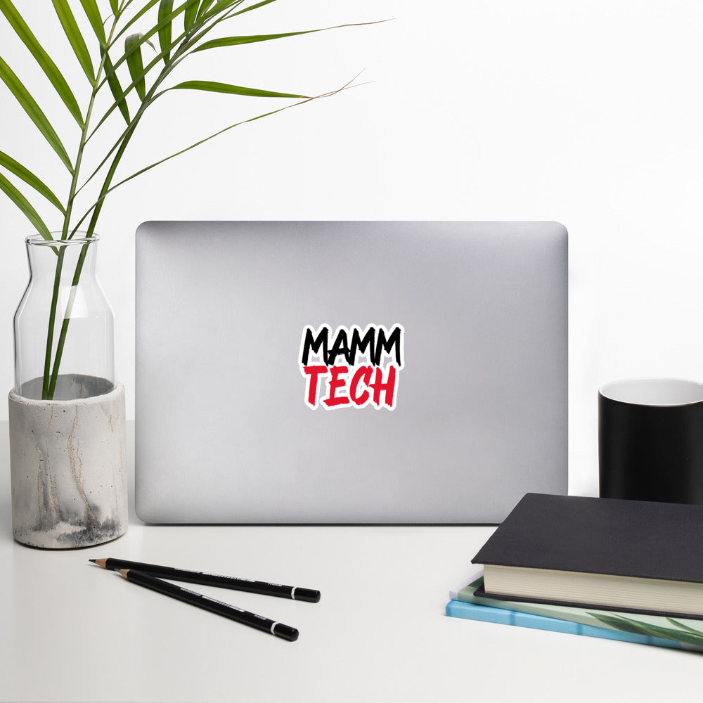 Mamm Tech - Black/Red Bubble-free stickers