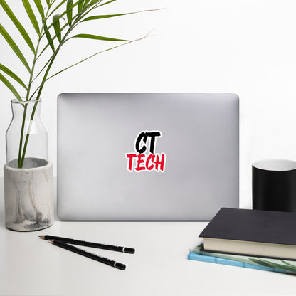 CT Tech - Black/Red Bubble-free stickers