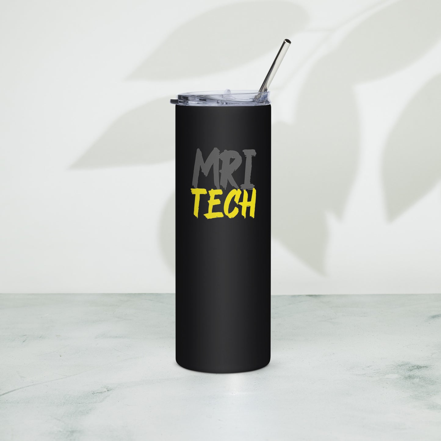 MRI Tech - Grey/Yellow Stainless steel tumbler 20 oz