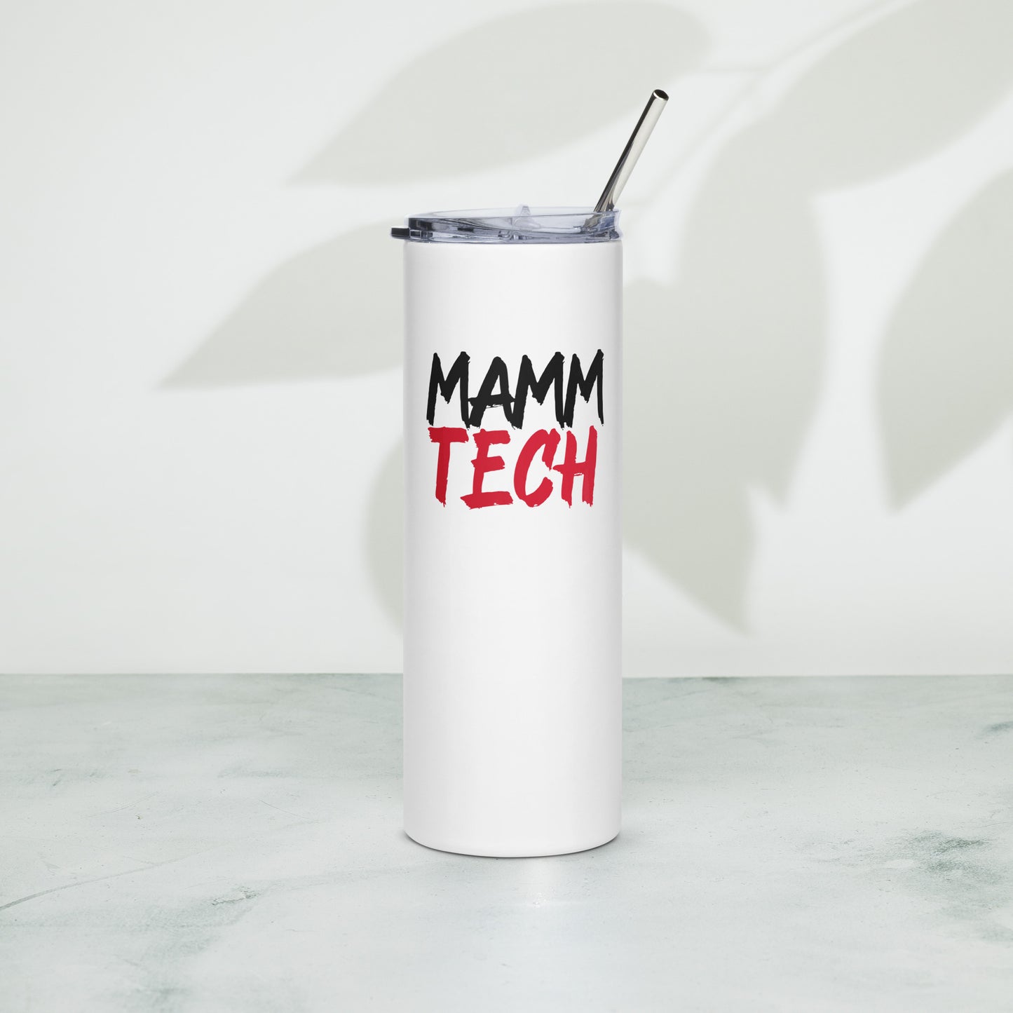 Mammography Tech - Black/Red Stainless steel tumbler 20 oz