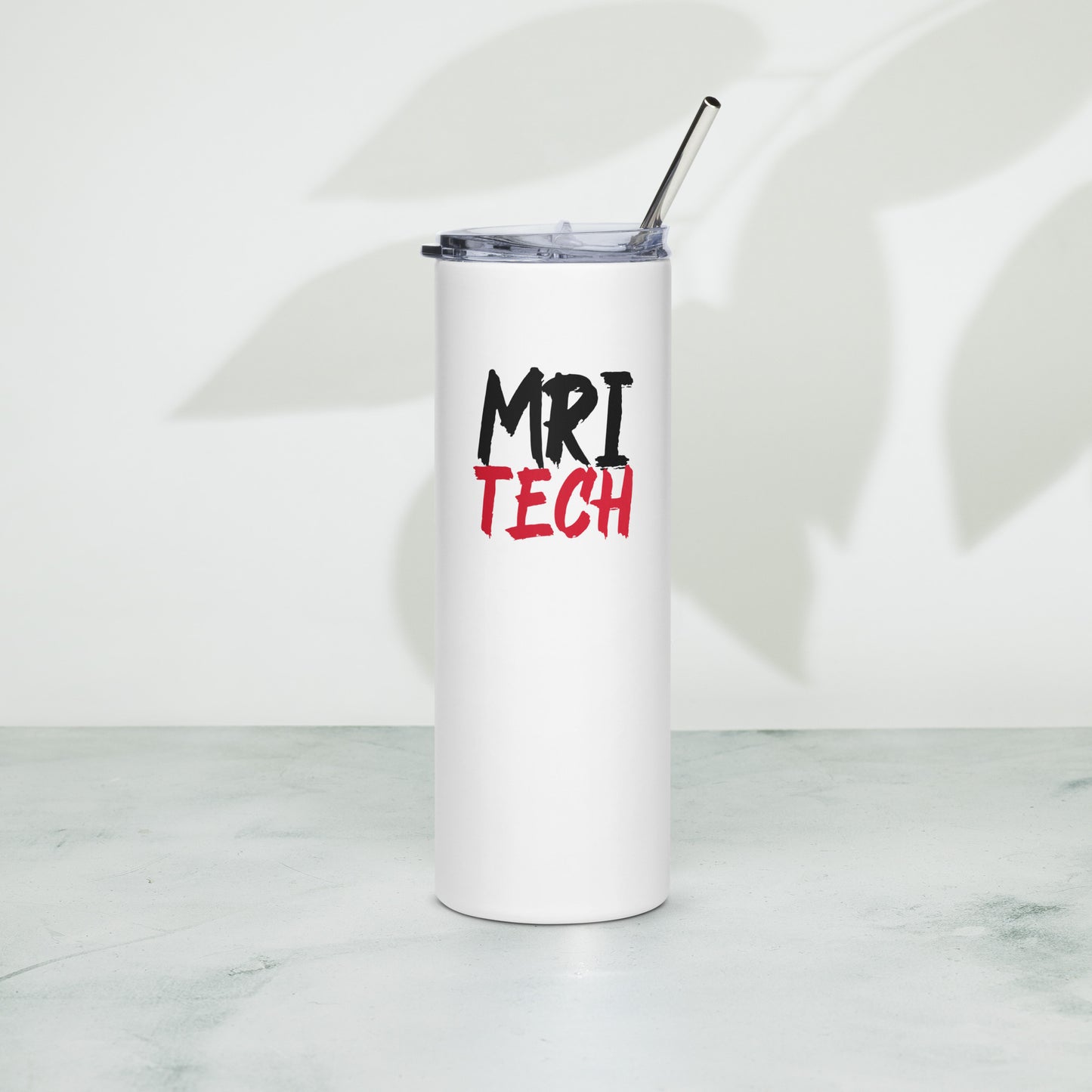 MRI Tech - Black/Red Stainless steel tumbler 20 oz