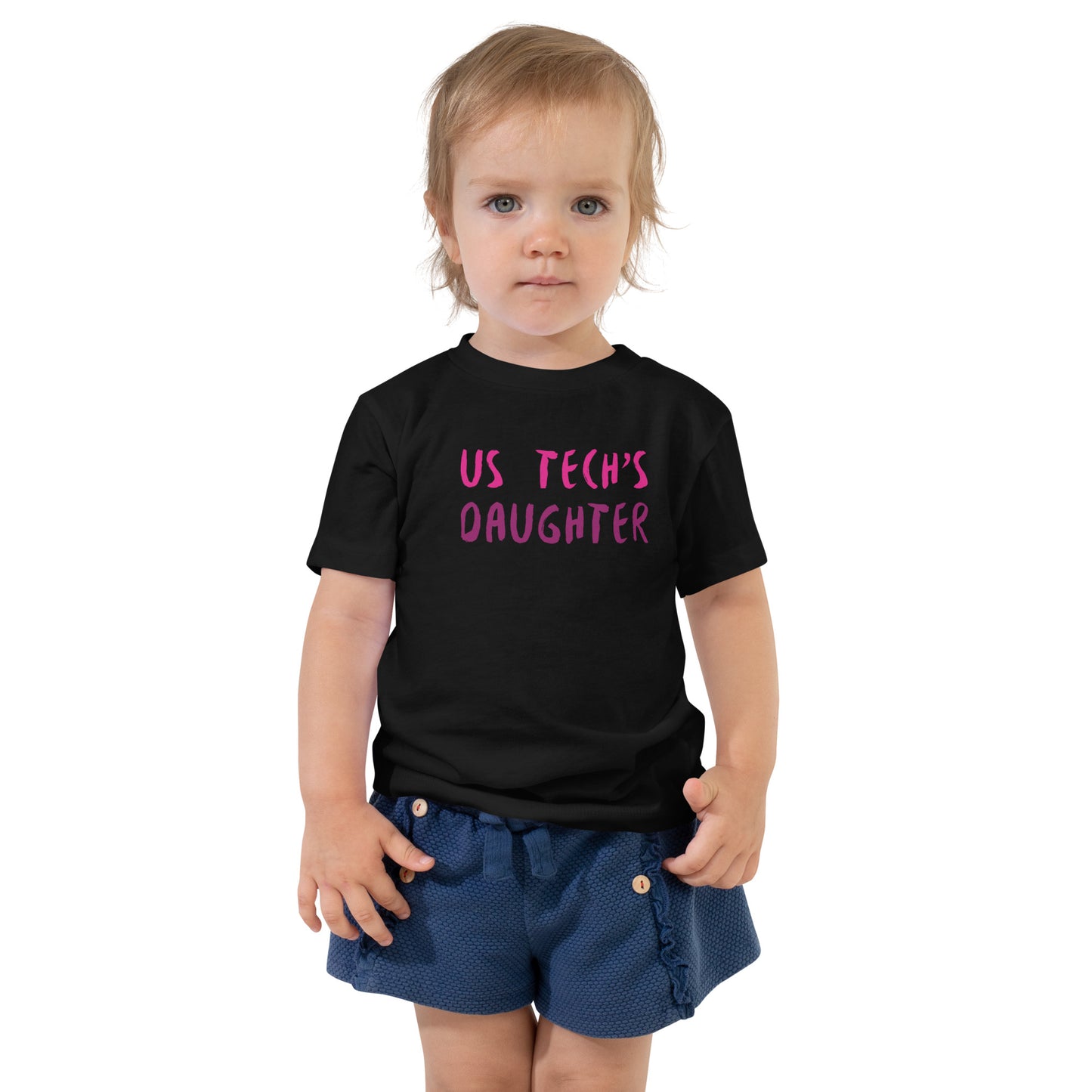 Ultrasound Tech's Daughter - Pink - Toddler Short Sleeve Tee