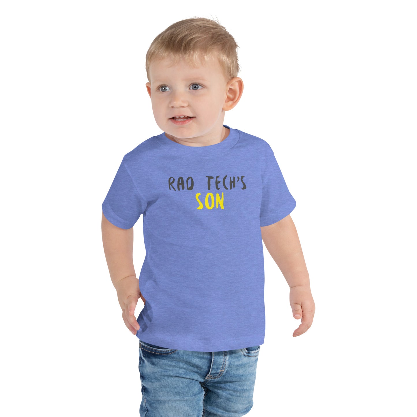 Rad Tech's Son Toddler - Grey/Yellow Short Sleeve Tee