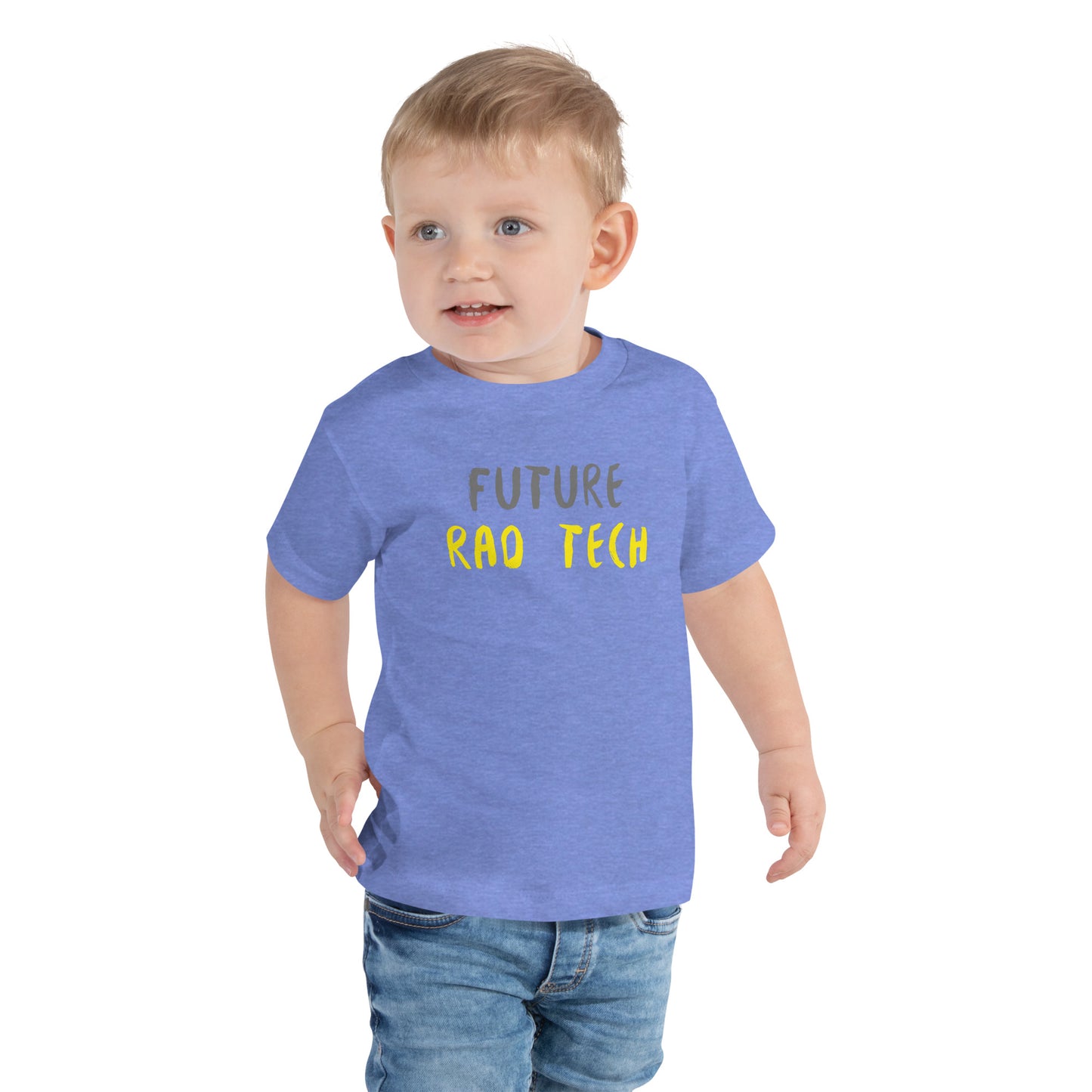 Future Rad Tech - Grey/Yellow Toddler Short Sleeve Tee