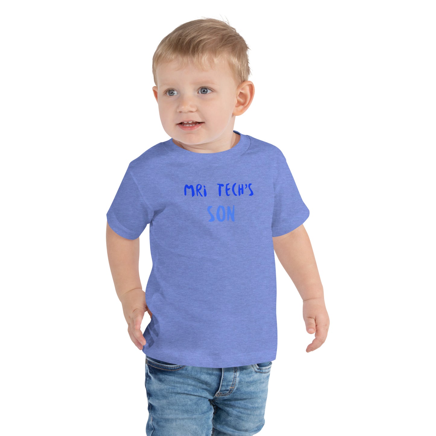 MRI Tech's Son - Blue - Toddler Short Sleeve Tee