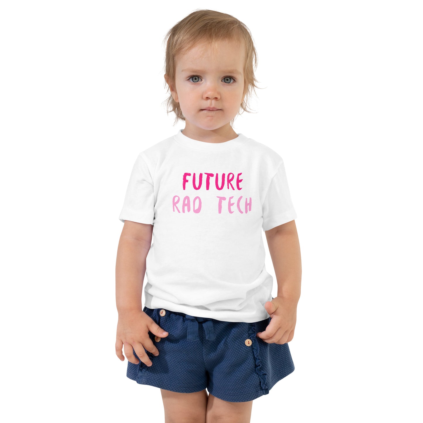 Future Rad Tech - Pink Toddler Short Sleeve Tee