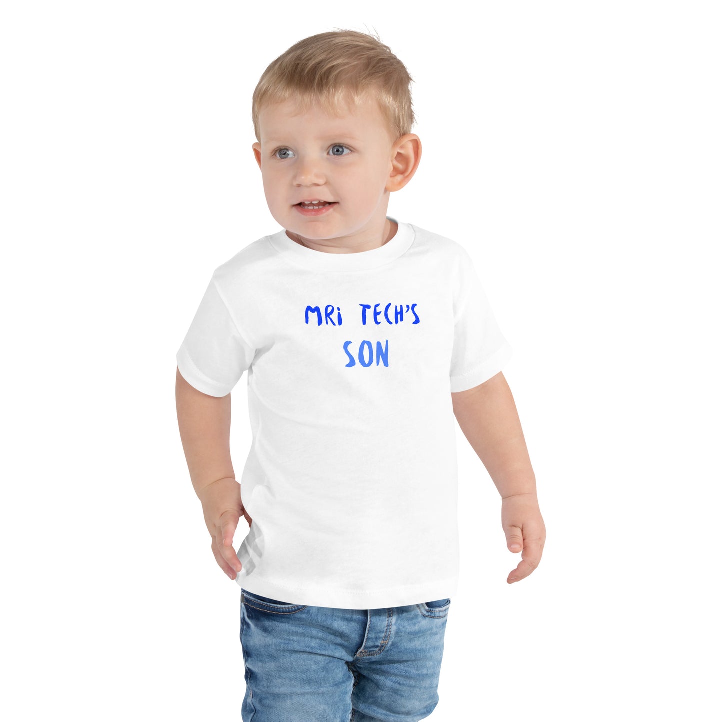 MRI Tech's Son - Blue - Toddler Short Sleeve Tee