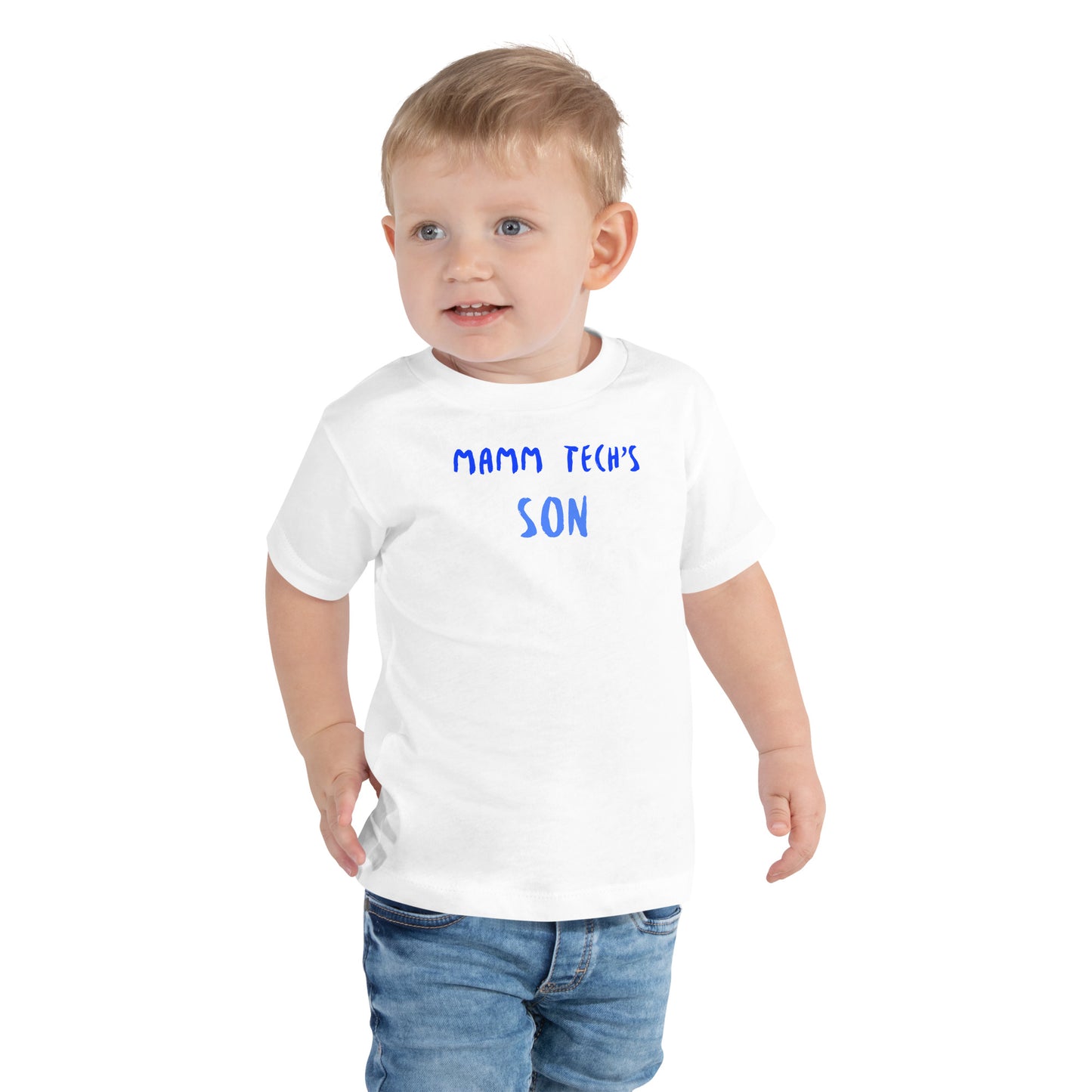 Mamm Tech's Son - Blue -Toddler Short Sleeve Tee