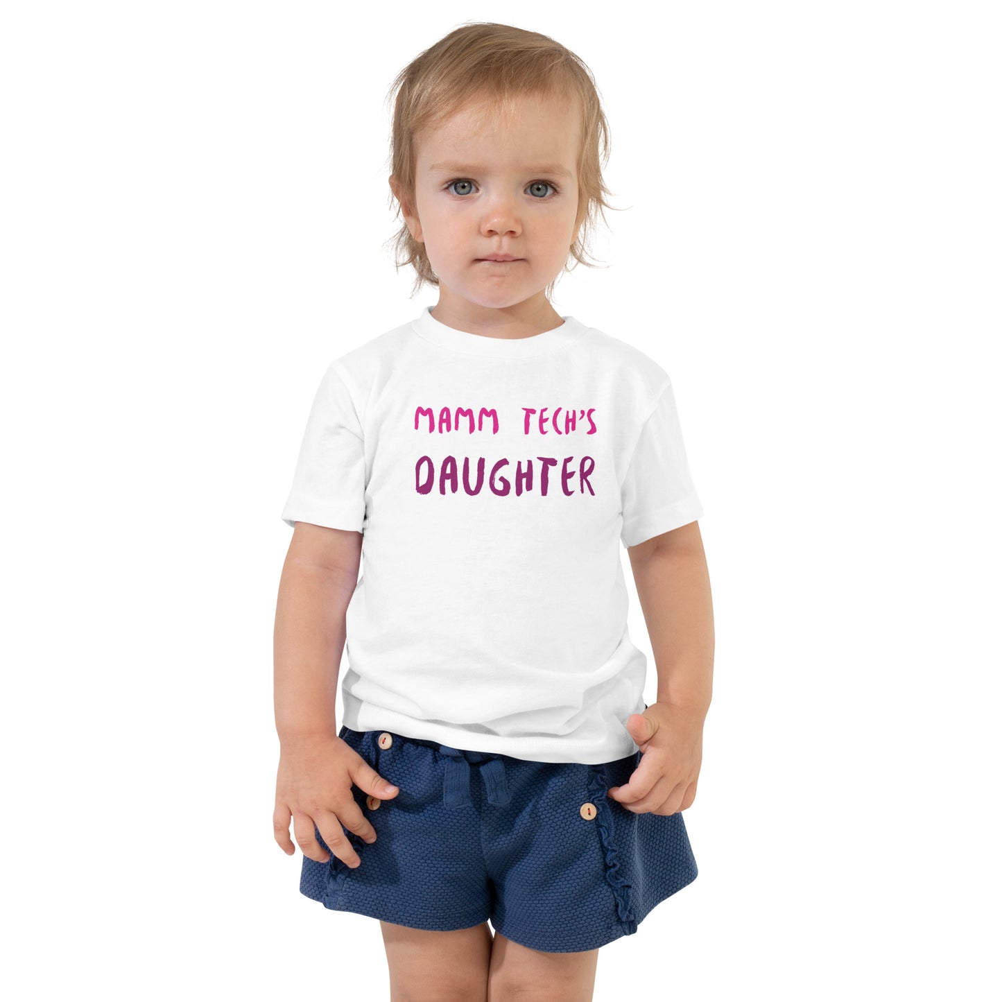 Mamm Tech's Daughter - Pink - Toddler Short Sleeve Tee