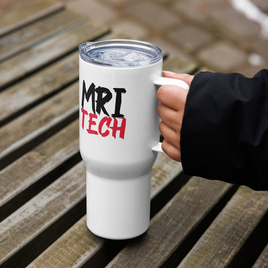 MRI Tech - Black/Red Travel mug with a handle 25 oz
